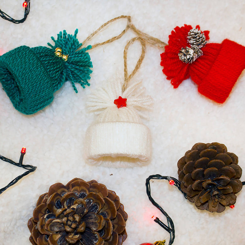 Mini Yarn Hat - set of 3