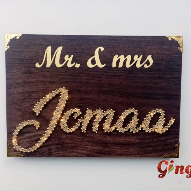 2 Letters On Wood