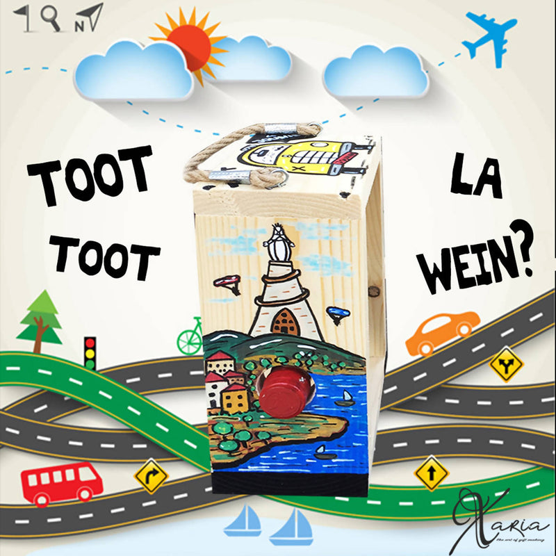 Toot Toot 3a Jounieh! Xaria’s Mini Wine Holder Box