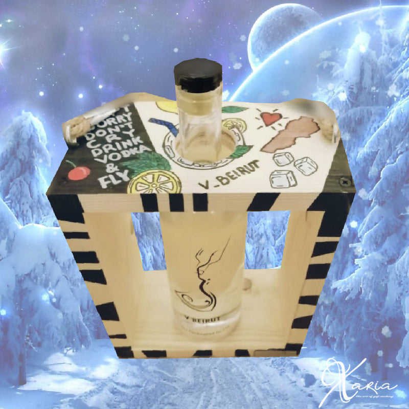 V Beirut Single Bottle Box Xaria’s Vodka Box