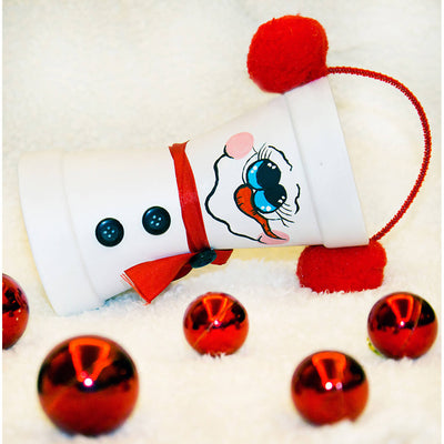 Snowman Pot