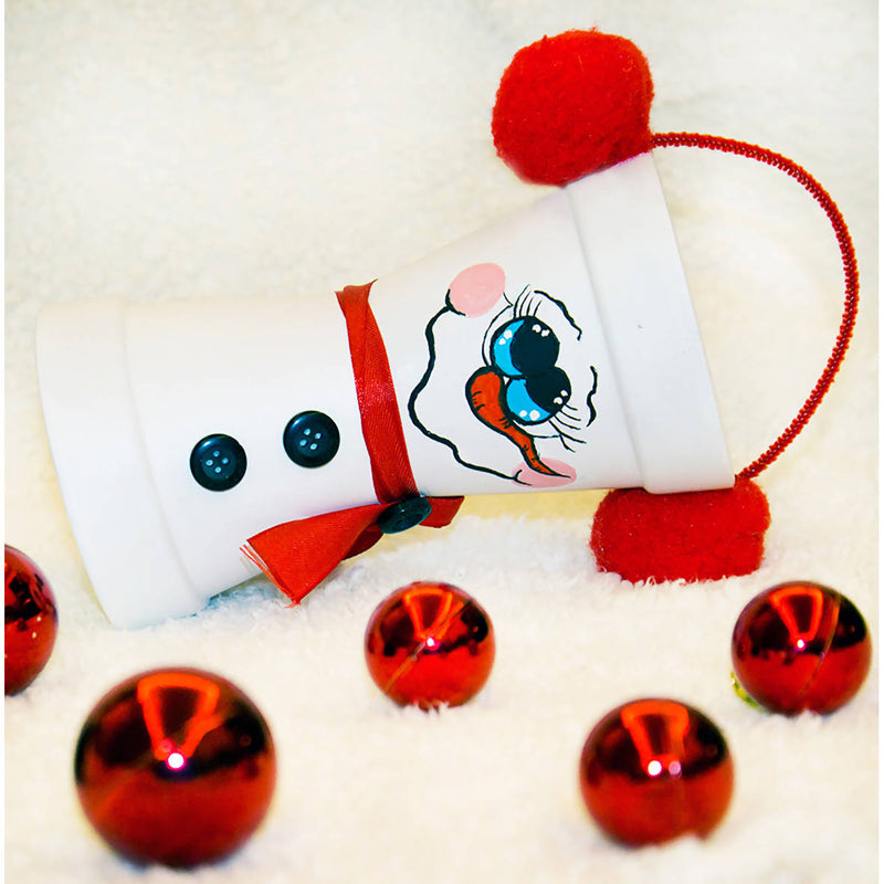 Snowman Pot