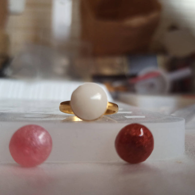 Personalized Breastmilk Pure Silver Gold Plated Ring