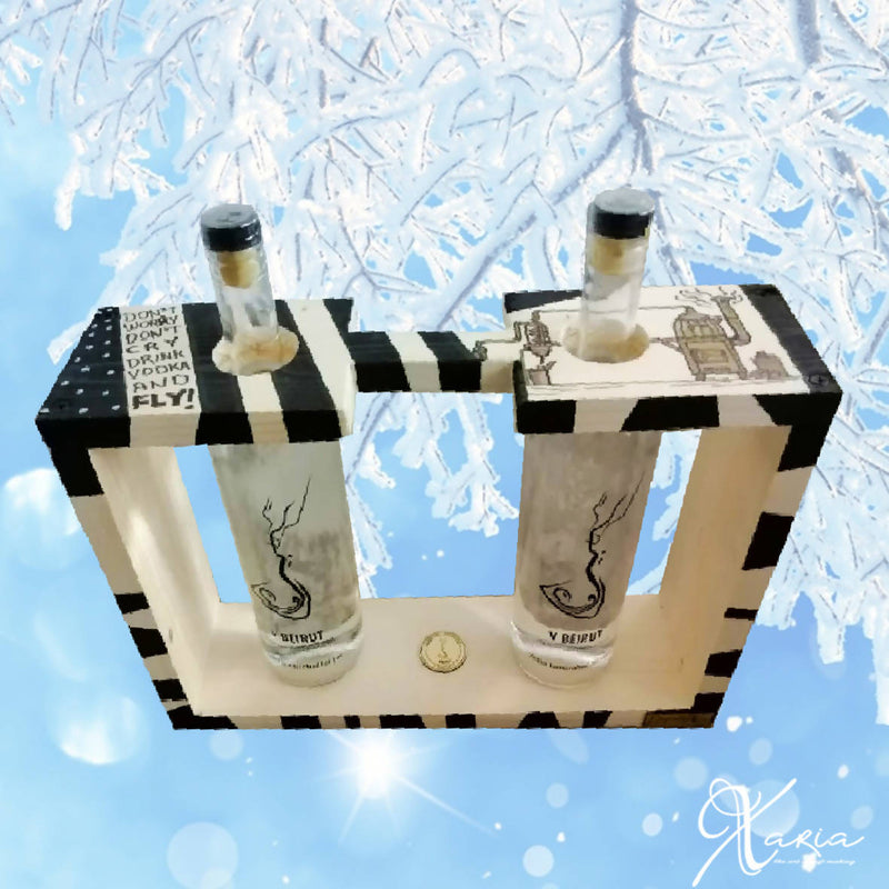 V Beirut Double Bottled Box Xaria’s Vodka Box