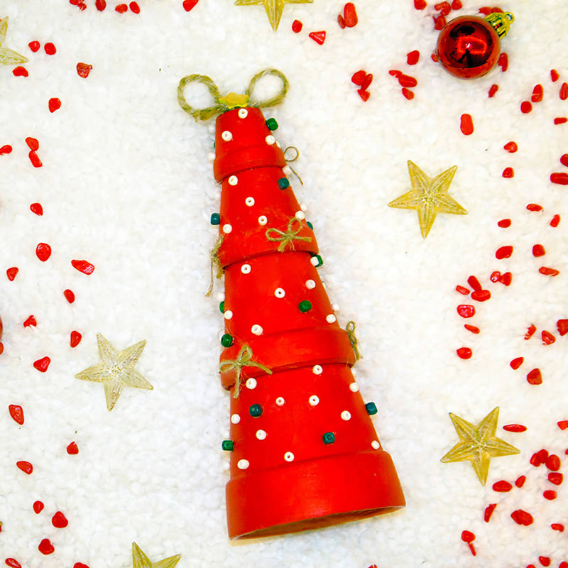 Clay Pot Christmas Tree
