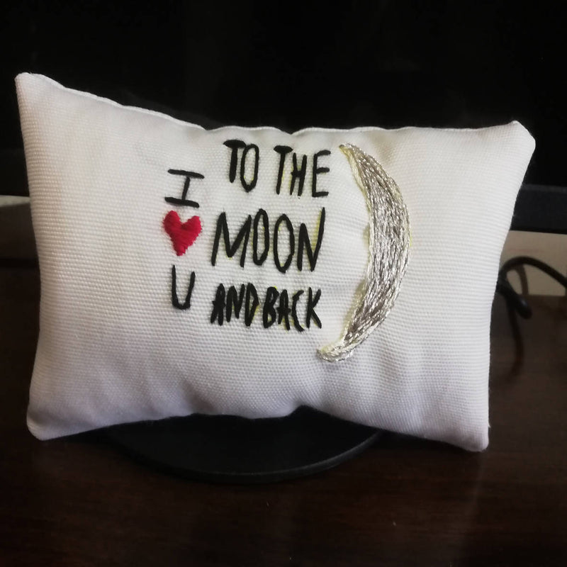 I Love You To The Moon And Back Small Car Cushion