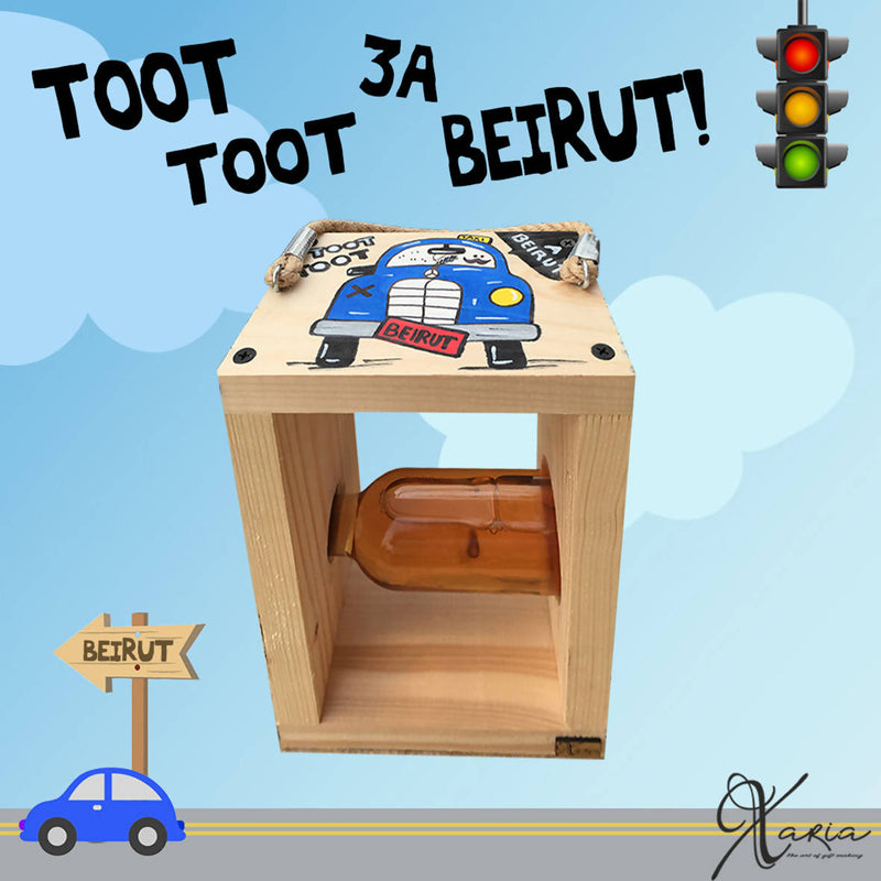 Toot Toot 3a Beirut! Xaria’s Mini Wine Holder Box