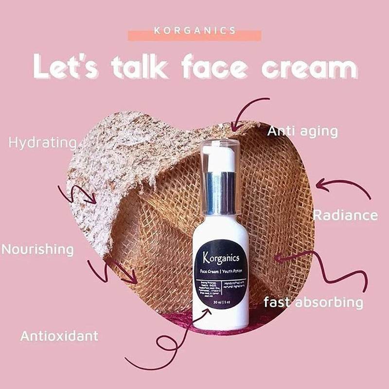 Korganics Youth Potion Face Cream 30ml