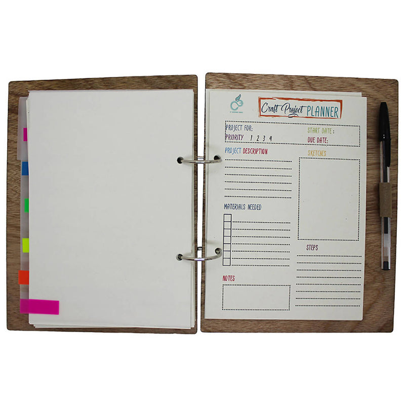 C3 Portrait Wooden Agenda Planner 23 X 17.5 Cm